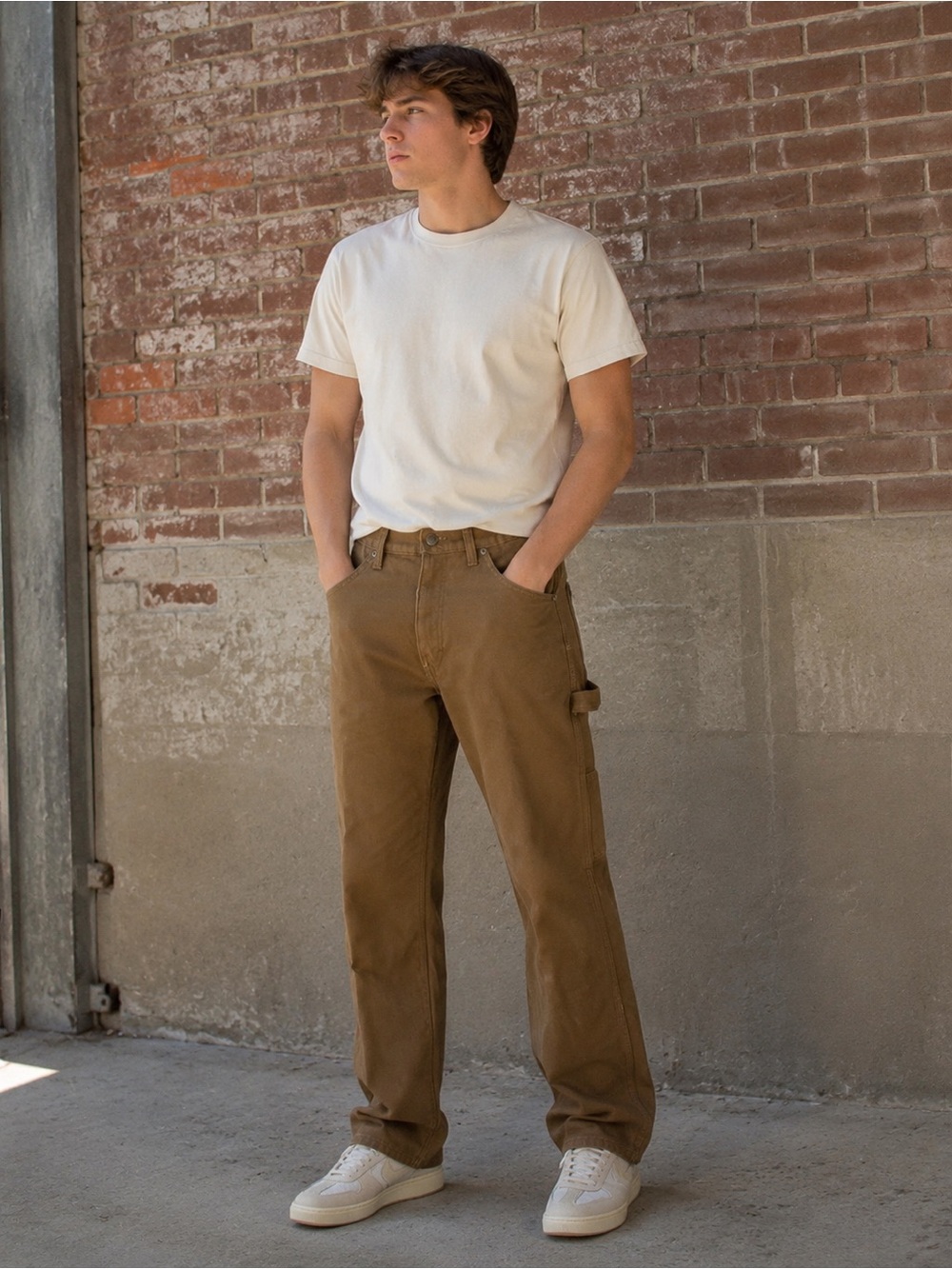 Dickies Brown Carpenter Pants Men’s 32×30 Straight Leg Utility Workwear